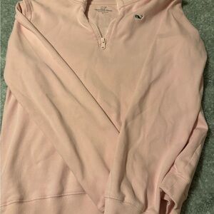 Vineyard Vines Light Pink Zip-Up Sweater